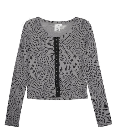 DISTORTED STARS COMAPCT CARDIGAN
