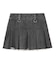 BOX PLEAT DENIM MINI SKIRT