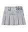BOX PLEAT DENIM MINI SKIRT