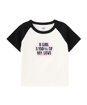 SPRAY AND EMBROIDERY LOGO RAGLAN S/S BABY TEE