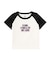 SPRAY AND EMBROIDERY LOGO RAGLAN S/S BABY TEE