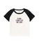 SPRAY AND EMBROIDERY LOGO RAGLAN S/S BABY TEE