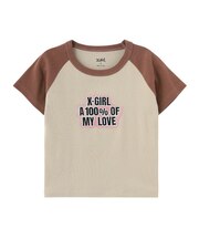SPRAY AND EMBROIDERY LOGO RAGLAN S/S BABY TEE