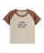 SPRAY AND EMBROIDERY LOGO RAGLAN S/S BABY TEE
