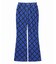 TARTAN PLAID FLARE PANTS