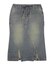 LACE UP DENIM SKIRT