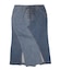 LACE UP DENIM SKIRT