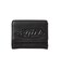 TONAL OVAL LOGO BUCKLE FAUX LEATHER MINI WALLET