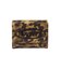 TONAL OVAL LOGO BUCKLE FAUX LEATHER MINI WALLET