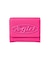 TONAL OVAL LOGO BUCKLE FAUX LEATHER MINI WALLET