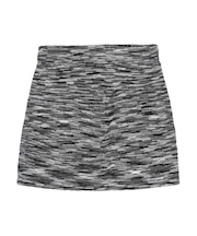 MELANGE KNIT MINI SKIRT