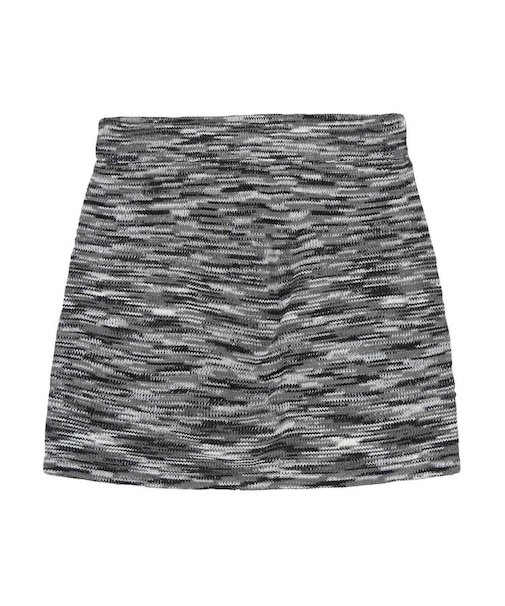 MELANGE KNIT MINI SKIRT