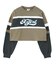 CHEERFUL LOGO CROPPED SWEAT TOP