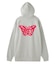 BUTTERFLY PATCH OVERSIZED SWEAT HOODIE