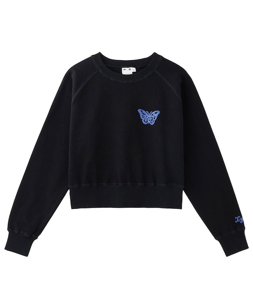 BUTTERFLY RAGLAN COMPACT SWEAT TOP