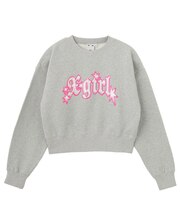 OVERLAPPED LOGO COMPACT SWEAT TOP