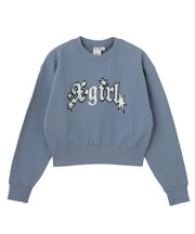 OVERLAPPED LOGO COMPACT SWEAT TOP