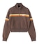 STRIPED COMPACT SWEAT TRACK TOP