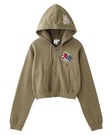 TATTOO COMPACT ZIP UP HOODIE