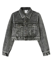 EMBOSSED DENIM JACKET