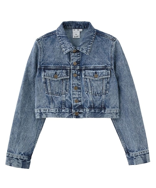 EMBOSSED DENIM JACKET