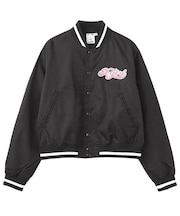 CHEERFUL LOGO VARSITY JACKET