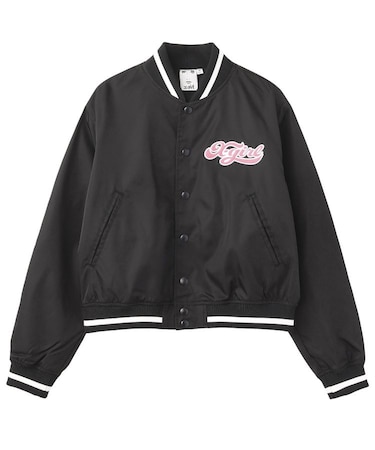 CHEERFUL LOGO VARSITY JACKET