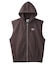 DISTRESSED CIRCLE LOGO ZIP UP SWEAT VEST