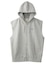 DISTRESSED CIRCLE LOGO ZIP UP SWEAT VEST