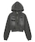 DISTRESSED ZIP UP SWEAT HOODIE