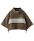 STRIPED CROPPED ANORAK TOP