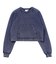 FADED CROPPED CREWNECK SWEAT TOP