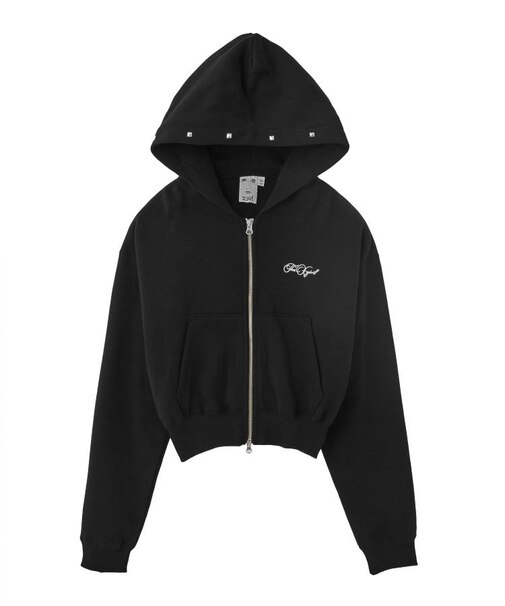 ONE POINT PENCIL SCRIPT LOGO ZIP UP SWEAT HOODIE