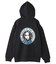 CIRCLE LOGO AND FACE ZIP UP SWEAT HOODIE