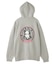 CIRCLE LOGO AND FACE ZIP UP SWEAT HOODIE