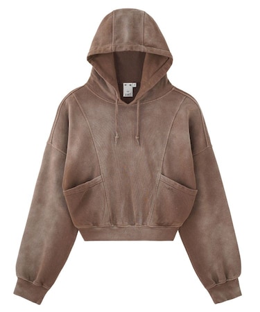 DISTRESSED COMPACT SWEAT HOODIE