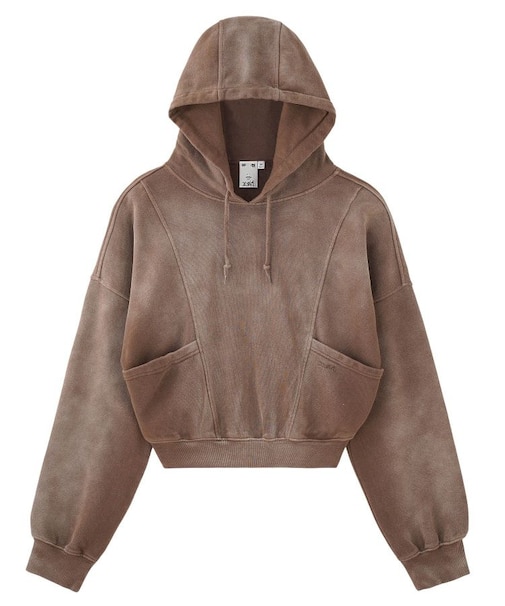DISTRESSED COMPACT SWEAT HOODIE