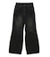 FLOCKED DENIM FLARE PANTS