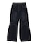 FLOCKED DENIM FLARE PANTS
