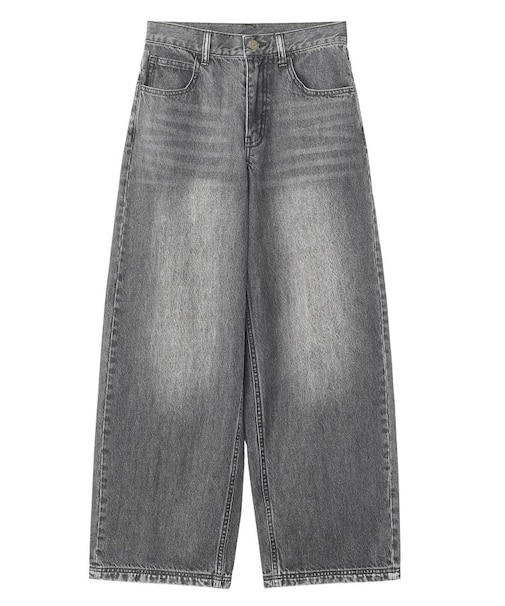 LOGO POCKET LOOSE DENIM PANTS
