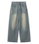 LOGO POCKET LOOSE DENIM PANTS
