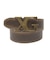 XG EMBLEM CLASP FAUX LEATHER BELT