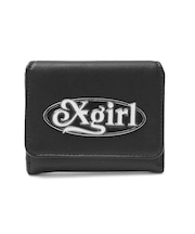 OVAL LOGO CLASP FAUX LEATHER MINI WALLET