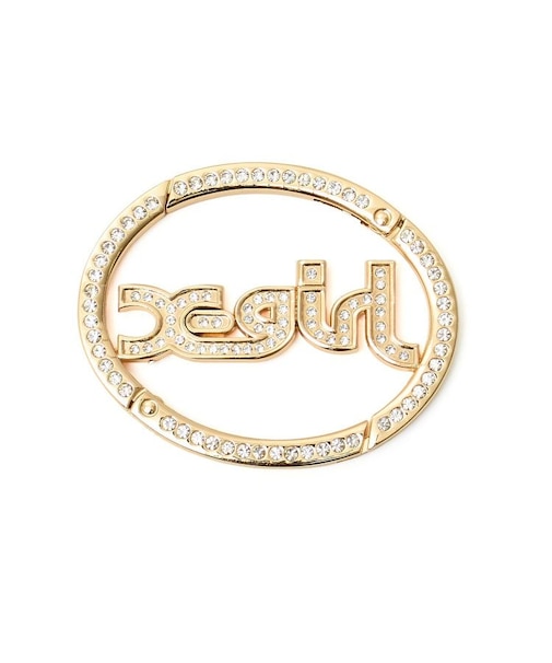 RHINESTONE MILLS LOGO CARABINER