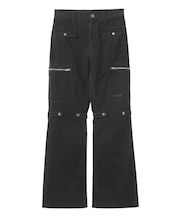FADED MULTI POCKET FLARE PANTS