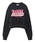 FAUX FUR LOGO COMPACT SWEAT TOP