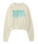 FAUX FUR LOGO COMPACT SWEAT TOP