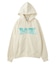 FAUX FUR LOGO ZIP UP SWEAT HOODIE