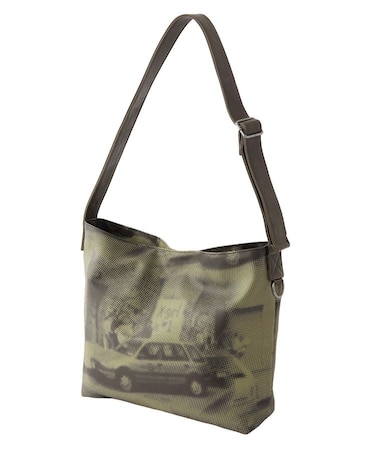 PHOTOGRAPHY FAUX LEATHER SHOULDER BAG