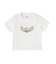 HEART WING SHINY LOGO S/S CROPPED TEE